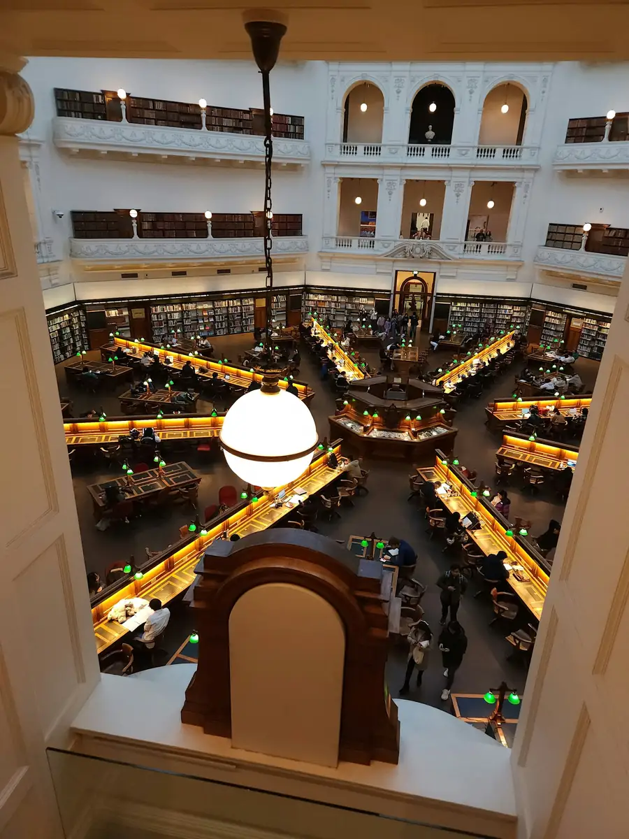 The reading room at State Library Victoria, Melbourne